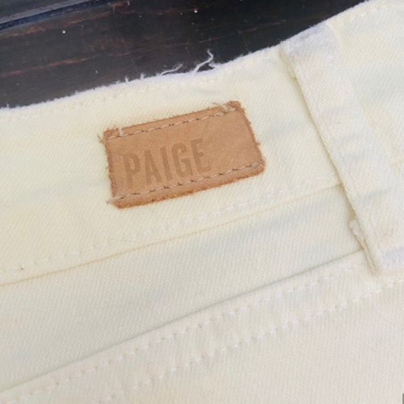 PAIGE deconstructed Jimmy Jimmy white denim Short - Picture 13 of 14
